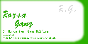 rozsa ganz business card